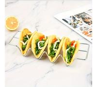 TEMU 1pc Sostenedor de Tacos, Sostenedor de Concha de Taco de Acero Inoxidable, de bandeja para Taco Bar Regalos Accesorios, uno , Seguro para horno para hornear, Seguro para lavavajillas y parrilla