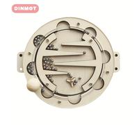 TEMU 1pc Tablero de Actividades Educativo | Juguete con Engranajes de Coordinación Ojo-, Engranajes de Madera con Mango, , Kit de Manualidades - Color Mezclado por DINMOT