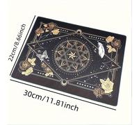 TEMU 1pc Tapete de Corte Negro Mágico 30*22Cm A4 Auto-Curativo para Manualidades, Tarjetas, Tela, Cuero y Herramientas de Corte de Papel, Tablero de Escritura