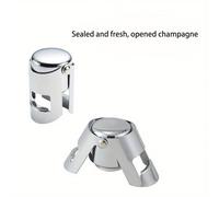 TEMU 1pc, Tapón de champán, sellador de botellas de acero inoxidable, preservador de champán, con tapón de de conservación más largo, adecuado para champán y burbujeante, accesorios de bar