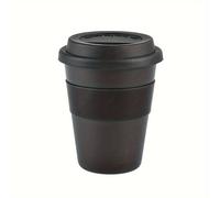 TEMU 1pc Taza Aislada de Gran Capacidad de 400ml - Vaso de PP Duradero con de Silicona a Prueba de Fugas, Reutilizable, Resistente a Temperaturas de -20℃ a 100℃, Ideal para Camping al y Uso en