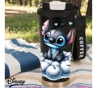 TEMU 1pc Taza de Acero Inoxidable Aislada al Vacío DISNEY Stitch Verano , Gran Capidad para Deportes con Pared y Cubierta Idealpara Bebidas Frías o Calientes - Para Exteriores u Oficina