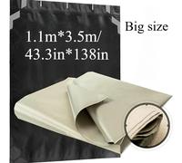 TEMU 1pc Tela EMF | 138in * 43.3in, Bloquea Radiación y RFID, Wifi EMI LF RF Tejido Conductivo de Protección