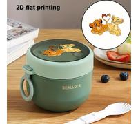 TEMU 1pc Térmica de Almuerzo Disney León y con Vaso para Sopa - Bolsa Aislante , para , Diseño Divertido, Plástico Duradero, Ideal para Niños y Fans (Bolsa Oficial de Comida Disney)