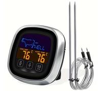 TEMU 1pc Termómetro Digital de Lectura Instantánea para Carne - con Precisión la de los Alimentos, 2 Sondas para Aceite, Leche y Parrilla - de Cocina con Pantalla Táctil para Comidas Perfectas