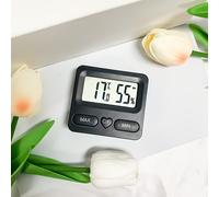 TEMU 1pc Termómetro y Higrómetro Digital Magnético Mini - Medidor de y Humedad para Interior/Exterior, Batería (AAA), Plástico Duradero, Electrónico,