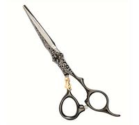 TEMU 1pc Tijeras de peluquería negras de , tijeras profesionales para cortar el pelo, tijeras de entresacar, herramientas de peluquería