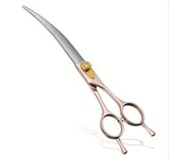 TEMU 1pc Tijeras Profesionales de 7 Pulgadas en para de Perros - Uso Profesional para Diestros, Hoja Larga (8.6 cm) para Caniches, Bichón , Shih Tzu, - Cortadora de Pelo para Mascotas de Corte Pesado