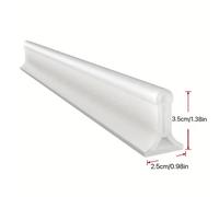 TEMU 1pc Tira de de Ducha Autoadhesiva Impermeable - Separador Flexible y Flexible de Baño al Techo, Divisor Moderno para Áreas Húmedas en Bañera, Cabina de Ducha (Separación /Húmedo)