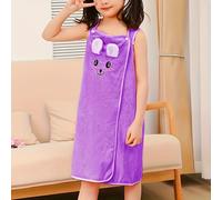 TEMU 1pc Toalla de Baño con Falda para Niños, Falda de Baño Usable para Niños, Bata de Baño con Orejas de , Toalla de Baño Absorbente y para Sauna, Playa y Piscina