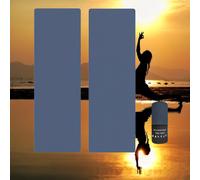 TEMU 1pc Toalla de Yoga Antideslizante MUTAO con Bolsa de Almacenamiento - Diseño Moderno y Secado Rápido para Hot Yoga, Pilates, Gimnasio & Playa - Lavable a Máquina, Tela Superabsorbente