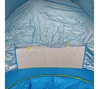 TEMU 1pc Toldo Plegable para Exteriores con Base de Piscina - Tienda Portátil y Duradera de Poliéster Fácil de para Playa, Parque y Camping | Azul con Ribete | Regalo | Carpa Plegable de Calidad
