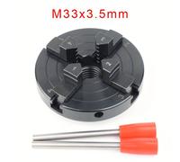 TEMU 1pc, Torno para madera de 4 pulgadas, autocentrante de 4 mordazas, Metal, del eje principal M33/1" X 8 TPI/M18, Herramientas y accesorios para torneado de madera