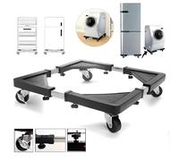 TEMU 1pc Universal Soporte de electrodoméstico ajustable, Soporte telescópico con rueda de goma, Base de movimiento antideslizante para refrigerador, lavadora y nevera