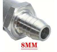 TEMU 1pc Válvula de Retención de Combustible para Coche, Barco, Maquinaria, Unidireccional, , Diésel, Aleación de Aluminio, Carburador, de Combustible de Presión, 6/8/10/12Mm Tamaños