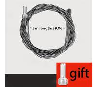 TEMU 1pc Varilla Eléctrica para Taladro de 1.5m, Desatascador para Desagües y Inodoros con , Herramienta de Limpieza para Tuberías de Cocina