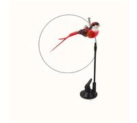 TEMU 1pc Varita de Juego para Gatos con Fuerte y Diseño de Pluma Artificial Desmontable, Adecuada para el Juego de Mascotas en Interiores