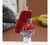 TEMU 1pc Velas Temáticas de Disney Cars Lightning (0-9) - Decoración para Fiestas de , Velas para Todas las Celebraciones