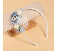 TEMU 1pc Vintage para Boda con de Perlas y Encaje, Ideal para , Sesiones de Fotos, , Novias - Tiara Retro para Flores