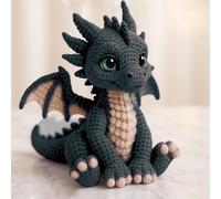 TEMU 1pc Vioiv Kit de Crochet de Tierno para Adultos y Principiantes - Amigurumi DIY Completo con Tutorial PDF , - Peluche de Dinosaurio a , Proyecto de Manualidades Todo en Uno (//Azul/) -
