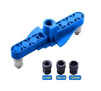 TEMU 1pc Woodworking Pocket Hole Jig, 6/8/10mm Auto- Doweling Jig, Guía de Taladro Localizador Perforadora de Agujeros, Herramienta de Carpintería Localizador