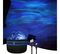 TEMU 1pc YETHKE Luz Nocturna de Aurora con Proyección, para Mesita de Noche, Habitación, Cielo Estrellado, Proyector de Plástico