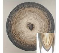 TEMU 1PCS=300g Orgánico de Encaje con Hilo de Elfo, Hilo para Pastel Enrollado a , Sección Larga Degradada Teñida para Chal, Bufanda, Suéter,