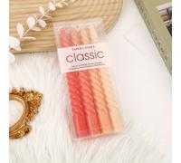 TEMU 1pieza 4pcs de PVC de 8 pulgadas Color degradado larga de hilo de vela al por mayor Decoración de boda para el hogar Barra de cera