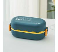 TEMU 1pieza 850ml Mini de Almuerzo Bento, Diseño de Rejilla de Capa, Plástico PP de Grado Alimenticio, Aislamiento Térmico, Uso en Oficina y al , Ajuste Universal, Sin Carga, Seguro para