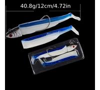 TEMU 1pieza Cabeza de Plomo + 2pcs Combo de Paquete de Pesca de Mar de