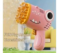 TEMU 1pieza Pistola de de Dinosaurio de 40 Agujeros - Prop de y al Automática, Soplador de Coloridas para Fiestas, Regalo de Navidad, Accesorio de | Diseño | Plástico Duradero