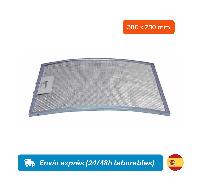 TEMU 1pz Filtro Metálico Curvado para Campana Extractora TEKA - Medidas: 380x280 mm - Repuesto Compatible con marca TEKA modelos C610, C620, C6420 entre otros