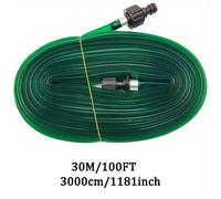 TEMU 1pz Manguera de Riego por Goteo Eficiente de 30 metros - y Flexible de PVC para , Parterres Florales, - de Riego para Jardines Todo el Año con Conectores EU/EE.UU