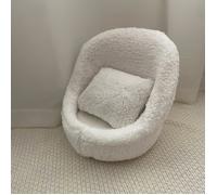 TEMU 1pz Sofá Mini de Poliéster para Fotografía - Asistente de Compacto en Tela y Mullida para Sesiones de Estudio, Fotos de Moda, Regalos Festivos