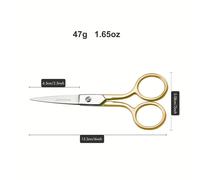 TEMU 1pz Tijeras de Acero Inoxidable Afiladas Adecuadas para Cortar Tela y Papel Artículos Esenciales para Sastrería y Costura Manual Corte de Papel con Hilo en Tijeras Domésticas