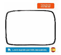 TEMU 1ud Junta de Goma para Puerta de Horno Eléctrico Compatible con Teka - Medidas 410x290 mm con 4 Ganchos de Anclaje - Repuesto , Fácil de Instalar y Resistente al