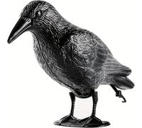 TEMU 1x Estatua de Realista 3D - Réplica de con para , para Controlar Plagas de Roedores y Palomas, Decoración de Jardín Exterior sin Batería para Ahuyentar Aves, Detalles Texturizados en las Plumas