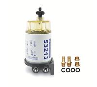 TEMU 1x Separador de Agua y Combustible S3213 con Puerto de 3/8" NPT - Cuerpo de Aluminio, Ideal para Motores Externos como MERCURY & Anillos O - para Barcos