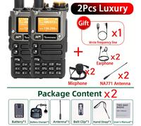 TEMU 2/1pc Quansheng UV-K6 Pro Walkie Talkie Radio de Banda Aérea Tipo Carga UHF VHF DTMF FM NOAA Inalámbrica Bidireccional CB Larga Distancia