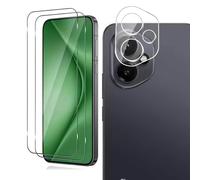 TEMU 2+2pcs Protector de Pantalla Templado para Honor 400 Lite 5G / Honor 400 / 400 Pro, 2 Protectores de Lente con 9H y Película HD 3D para Cámara