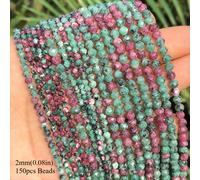 TEMU 2/3/4mm Piedra Natural AA Epidota Facetada Cuentas Pequeñas de Cintura Hermosas Cuentas Espaciadoras Sueltas para Hacer Joyería DIY Pulseras Únicas Collares Aretes para Hombres Mujeres Regalos