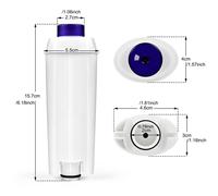 TEMU 2/ 4/ 6/ 8/ 10 Paquetes de Filtro de Agua para Máquinas de Café Delonghi, Eficiente Eliminación y Contaminantes, Mejora el Sabor del Café, Instalación Fácil y Rendimiento Duradero