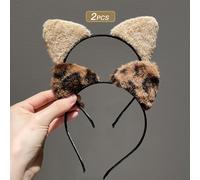 TEMU 2/4 piezas de diademas de felpa con para mujer, ideales para el otoño e invierno