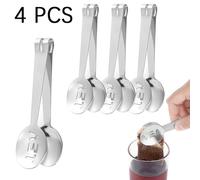 TEMU 2/4 Piezas de Pinzas para Bolsas de Té de Acero Inoxidable, Pinzas Multifuncionales Reforzadas para Filtros de Té, de Roca, Snacks y Uso en la Cocina