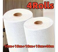 TEMU 2/4 Rollos de Papel Tapiz Autoadhesivo 3D de Espuma - Paneles de Pared a Prueba de Humedad, Fáciles de Limpiar y Cortar, Diseño Texturizado para , Cocina, Dormitorio, Decoración de Oficina