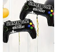 TEMU 2/6pcs Globos de Controlador de Videojuegos, 25 x 14.7 Pulgadas Globos de Aluminio para Decoraciones de y Temática de Juegos, Suministros para Fiestas de Consola de Juegos