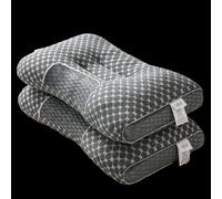 TEMU 2 Almohadas de Soporte para Cuello y Columna, Ideales Para un Sueño Relajante. Diseñados Específicamente Pueden Proporcionar Cervicales Sin Hundirse Y Son Perfectos Dormitorios Familiares