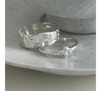 TEMU 2 anillos de piedra de circonita con un diseño de único, que ofrecen un de lujo y , perfectos para un estilo versátil en índice