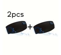 TEMU 2 Auriculares Inalámbricos con Mascarilla para Dormir, Transpirables y Absorbentes del , Lavables, Ideales para Deportes y Yoga, Incluyen Carga Tipo-C y Compatibilidad con la App de Control de