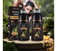 TEMU 2 Botellas de Champú 3-en-1, Fórmula Herbal Natural Hidratante , Teñido y Duradero para el Cabello, y No Irritante, para Todo Tipo de Cabello, Hombres y Mujeres
